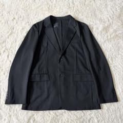未使用級✨無印良品 MUJI ストレッチジャージー ジャケット 黒　Lサイズのサムネイル