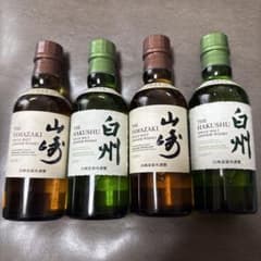 サントリーシングルモルトウイスキー　山崎180ml 白州180ml 各2本のサムネイル