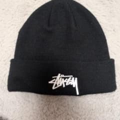 Stussy ニット帽 ビーニー ブラックのサムネイル