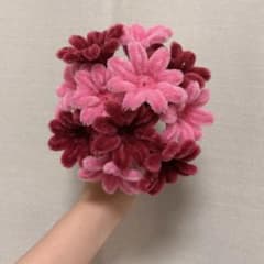 モールフラワー ハンドメイド ブーケ ピンク系のサムネイル