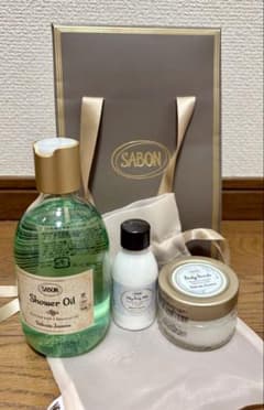 【新品未使用】SABONボディスクラブ ボディミルク シャワーオイル ジャスミンのサムネイル