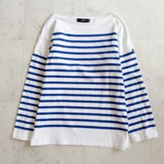 【美品✨】SAINT JAMES ナヴァル T5 ホワイト×コバルトブルー 美品✨】SAINT JAMES ナヴァル T5 ホワイト×コバルトブルー - メルカリ