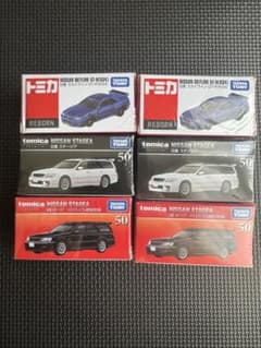 トミカ 日産 ステージア発売記念仕様 ステージア スカイライン34 各2台セット トミカ 日産 ステージア発売記念仕様 ステージア スカイライン34 各2台