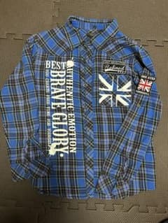 最終値下げ！長袖チェックシャツ 160のサムネイル