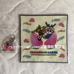 2点セット Vファーレン長崎 x ファジアーノ岡山　タオルハンカチ　キーホルダー - 3