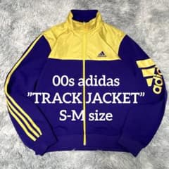 00s adidas 万国旗タグ トラックジャケット 紫/黄色 S-M - メルカリ