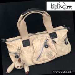 最終値下げ❗️【キプリング】★バッグ（ベージュ）のサムネイル