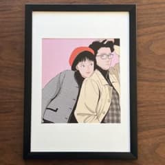 江口寿史 彼女 イラスト額装品 A4サイズ ポスターフレーム風 - メルカリ