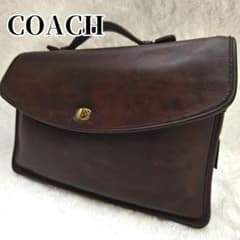 COACH オールドコーチ レザー ターンロック ビジネス・ブリーフケース オールドコーチ ビジネスバッグ ターンロック A4 ブラウン ブリーフ