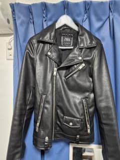 ZARA ブラック ライダースジャケット Mのサムネイル