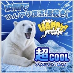 ひんやりクールシート 冷却マット 枕 椅子 28℃以下自然凍結のサムネイル