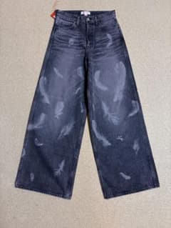 限定品MASU FEATHER BAGGY JEANS BLACK PINK44 - メルカリ