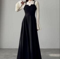 美品　ルエレ　Louere デザインキャミワンピース フレア Sのサムネイル
