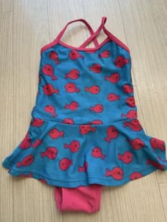 Graniph Goldfish Ran Away Girls' Swimsuit 90