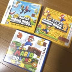 中古！マリオアクションDS&3DS ソフト 3本セットのサムネイル