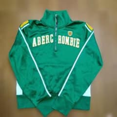 Abercrombie & Fitch ハーフジップ ジャージ 緑