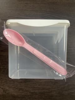 【新品未使用】森永E赤ちゃん　エコらくパック専用ケース＋スプーンのサムネイル