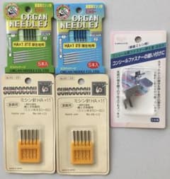 家庭用ミシン針HA×9,11,16 コンシールファスナー押さえセットのサムネイル