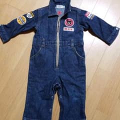デニムロンパース つなぎのサムネイル