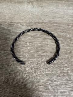 SILVER925 WIRE MOTIF TWIST DESIGN BANGLEのサムネイル