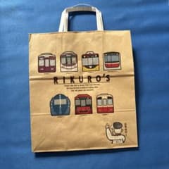 りくろーおじさん ショップ袋 紙袋 鉄道デザインのサムネイル