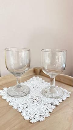 アンティークビストログラス2個セット、ゆらゆらガラス - メルカリ