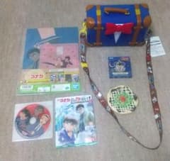 명탐정 코난 팝콘 버킷 1번 복권 색지 DVD 파우치 미개봉 중고