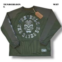 未使用品！ TENDERLOIN 長袖 Tシャツ ロンT MIX BS 深緑 L - メルカリ