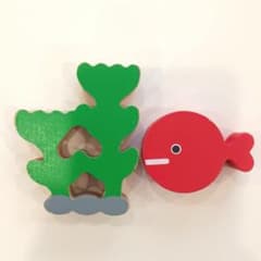 絵本のつみき きんぎょがにげた きんぎょと水草 五味太郎 積み木 知育玩具のサムネイル
