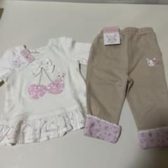 【新品未使用】キムラタン 長袖Tシャツ ロングパンツ サイズ80のサムネイル