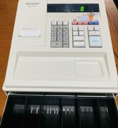 SHARPシャープ レジスター XE-A107 鍵、ACアダプター付 店舗 レジ 