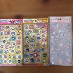 サンリオキャラクターズ キラッとシール 3枚セットとカードケースのサムネイル