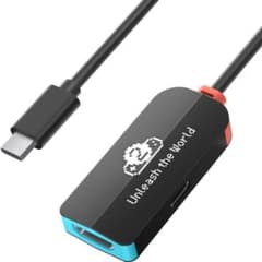 Switch 2対応 HDMI変換ケーブル ドック代わり 4K 100W急速充電