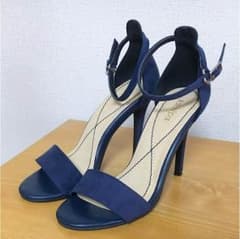 美品！RANDA ストラップサンダル ネイビーのサムネイル
