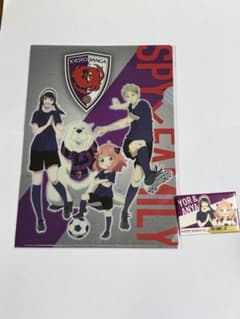 SPY×FAMILY 교토 상가 FC 콜라보레이션 클리어 파일 캔 배지