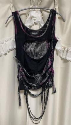 _*.様 ジャンク品★h.NAOTO DARK RED RUM タンクトップ ジャンク品☆h.NAOTO DARK RED RUM タンクトップ - メルカリ