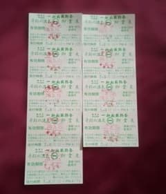 一畑山薬師寺　ご霊泉入浴券9枚　2028.3.15まで - 2