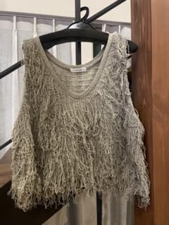 JEANASIS ジーナシス　ループフリンジベストのサムネイル