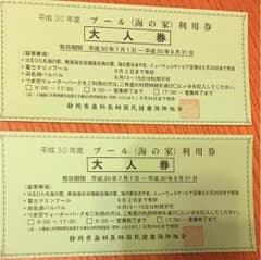 つま恋ウォーターパーク招待券 2枚セットのサムネイル