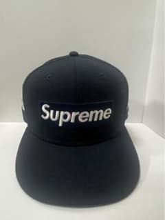 Supreme NewEra キャップ 紺 ネイビー 刺繍 ボックスロゴ 帽子のサムネイル