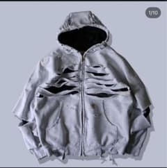 ダメージパーカー XL メンズ レディースのサムネイル
