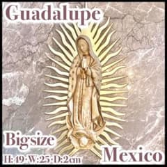 Mexico BIG グアダルーペ 聖母マリア 壁飾り お守り 聖品 キリスト 