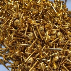 割りピン 中 １８ミリ ゴールドメッキ 花柄 国産品 ５０個売りのサムネイル