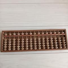 昭和レトロ木製 ５玉そろばん③のサムネイル