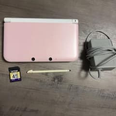 動作確認済み　Nintendo 3DS LL 本体 ピンク×ホワイトのサムネイル