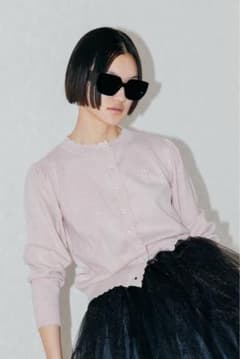 Bibiy B. KNIT CARDIGAN pinkのサムネイル