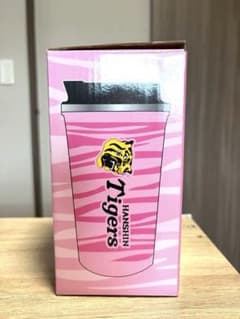 한신 타이거스 플랩식 스테인레스 스탬블러 500ml 핑크 GiGO 한정