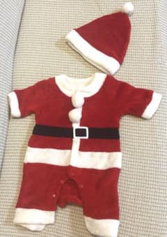 【美品】サンタ コスチューム ベビー 50-60サイズ 新生児 クリスマスのサムネイル