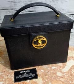 CHANEL バニティバッグ 1992' キャビアスキン 美品♡メイクボックス