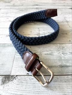 [Brand New] Men's Mesh Belt, Made in USA, Blue - Perfect for fans of Uniqlo and GU.